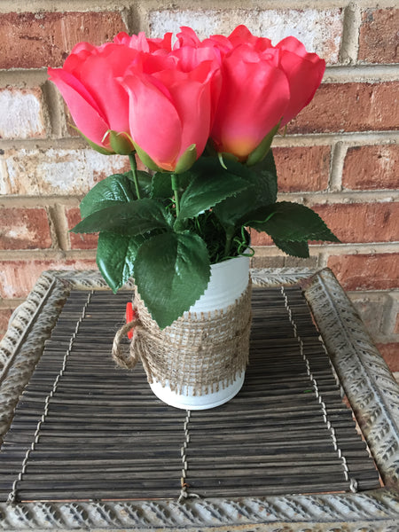 Orange Roses Floral Arrangement