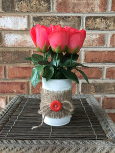 Orange Roses Floral Arrangement