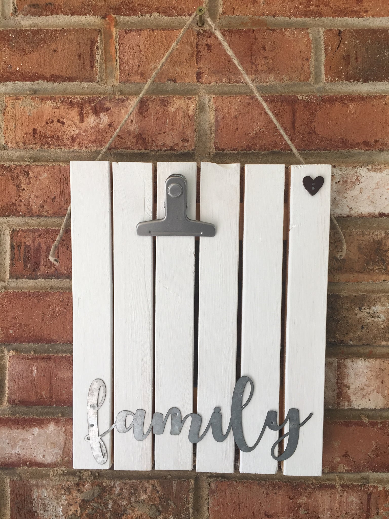 Family Photo Board with Clip