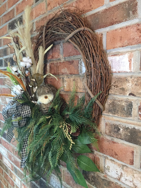 Owl Wreath