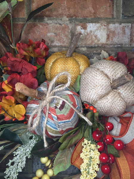 Fall Pumpkins Wreath