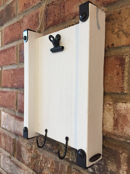 Wooden Photo/Note Clip board with iron hooks