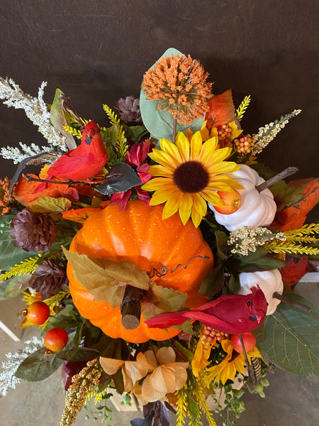 Fall Cemetery Arrangement