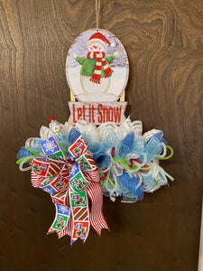 Let It Snow Wreath - Rail