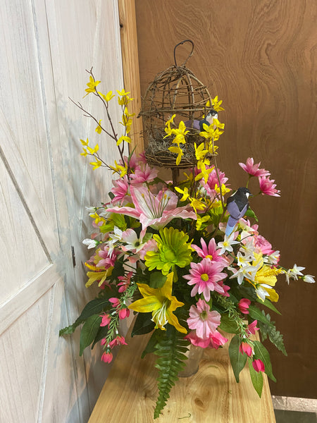 Spring & Summer Cemetery Arrangement