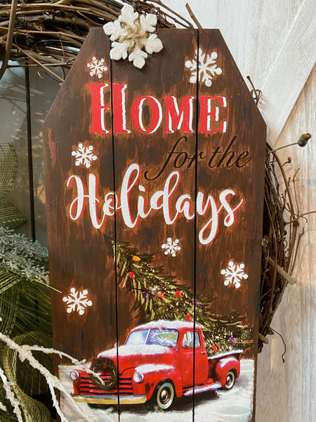 Frosted Pine & Berry Wreath