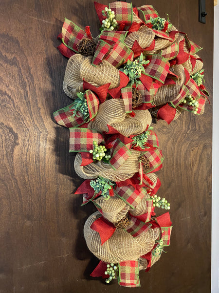 Candy Cane Wreath - LARGE