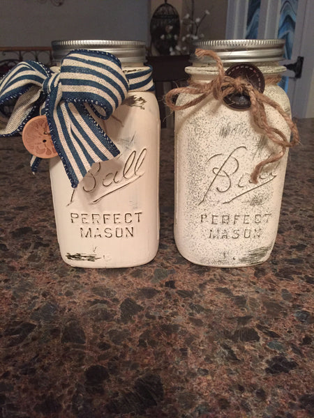 Painted Mason Jar - Quart