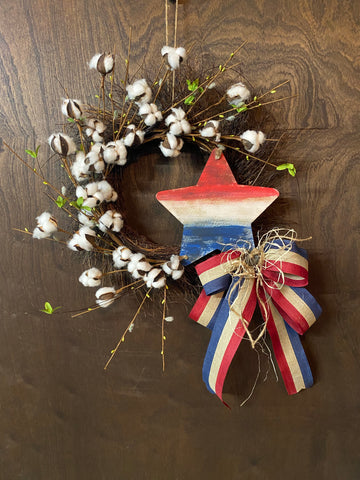 Americana Starburst Wreath