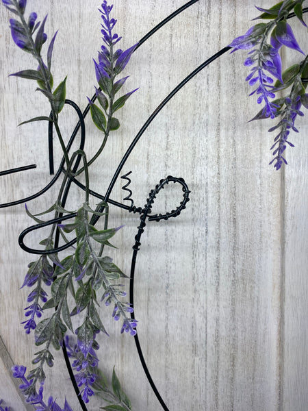 Metal Wreath (with Lavender)