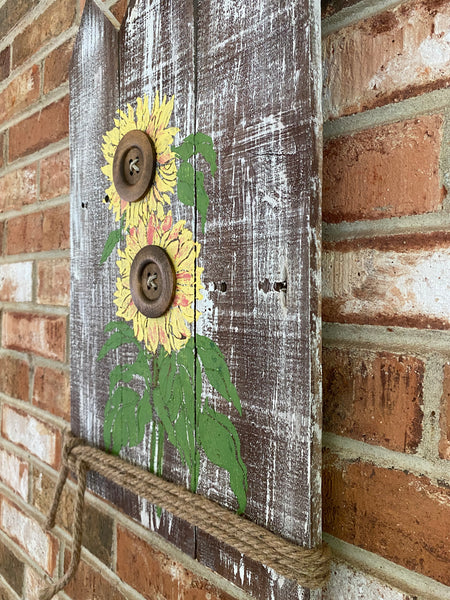 Sunflowers on Picket Fence