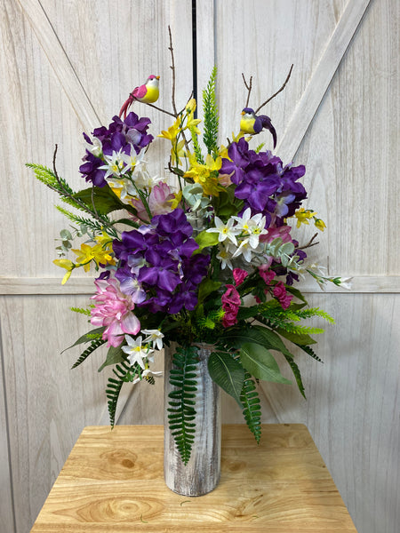 Spring & Summer Cemetery Arrangement