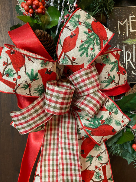 Christmas Holly Berries Wreath