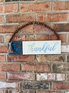 Thankful Sign with Tassel