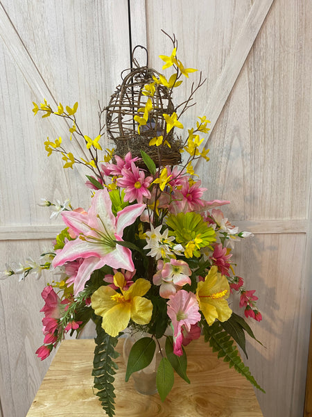 Spring & Summer Cemetery Arrangement