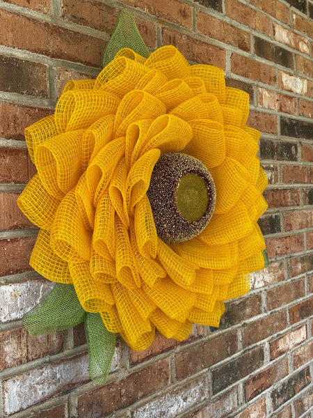 Sunflower Door Hanger (light or gold yellow)