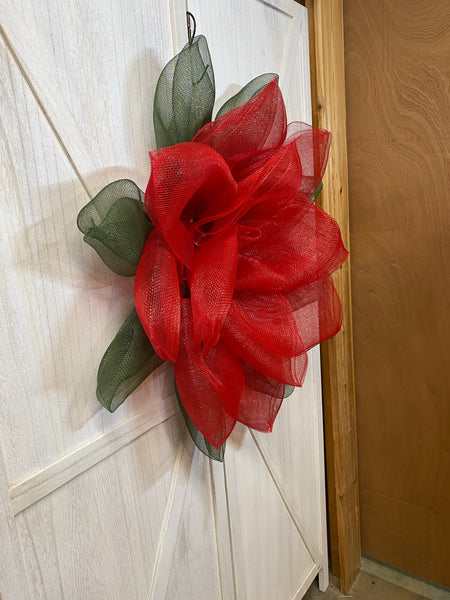 Poinsettia Flower - Door Hanger (NEW style)