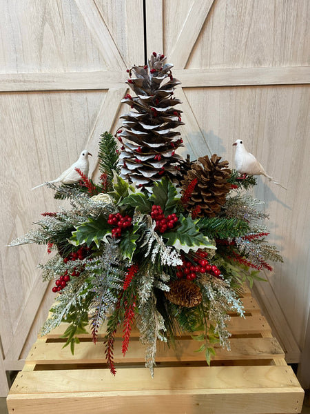 Christmas Cemetery Arrangement