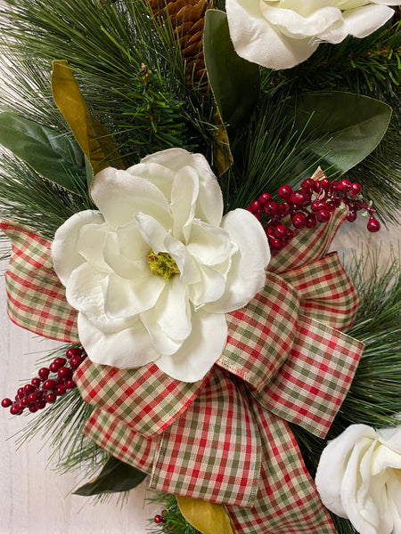 Christmas Magnolia Wreath