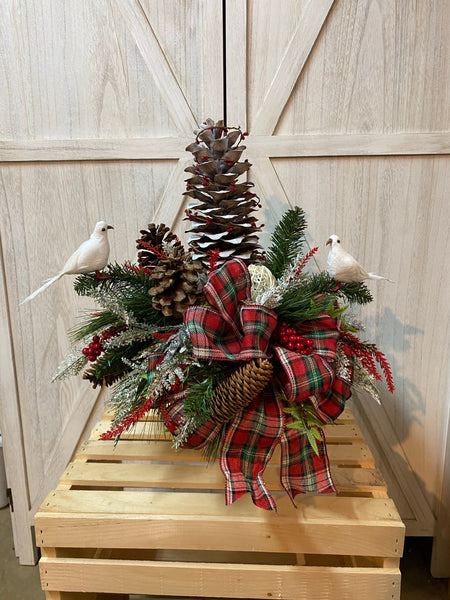 Christmas Cemetery Arrangement