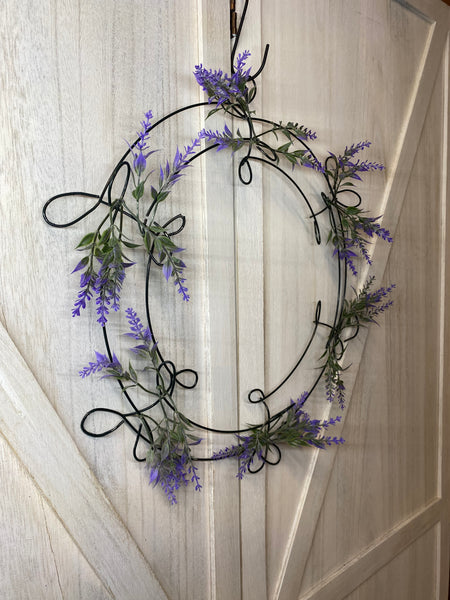 Metal Wreath (with Lavender)