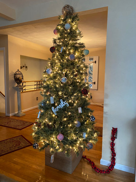 Fabric Rag Ball Ornaments