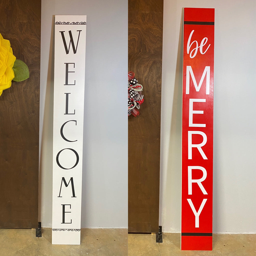 Welcome Porch Leaner (6ft tall) - multiple design options – Crafting On ...