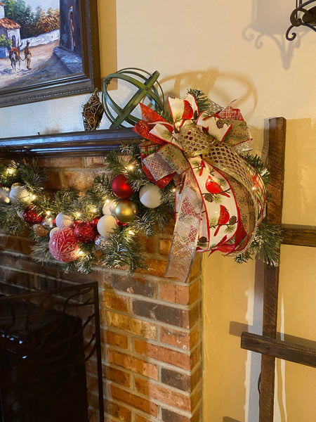 Christmas Garland - Bows and Balls