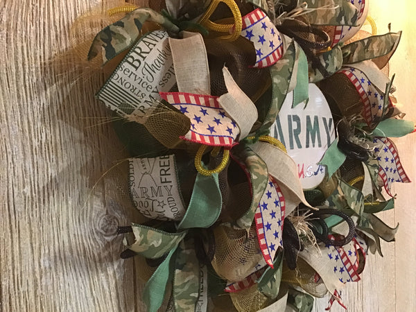 Go Army USA Wreath