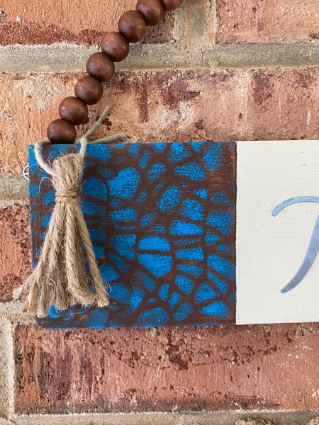 Thankful Sign with Tassel