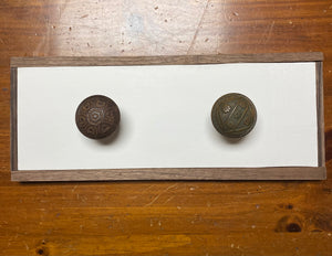 Vintage Door Knob Hanger - 2 knobs