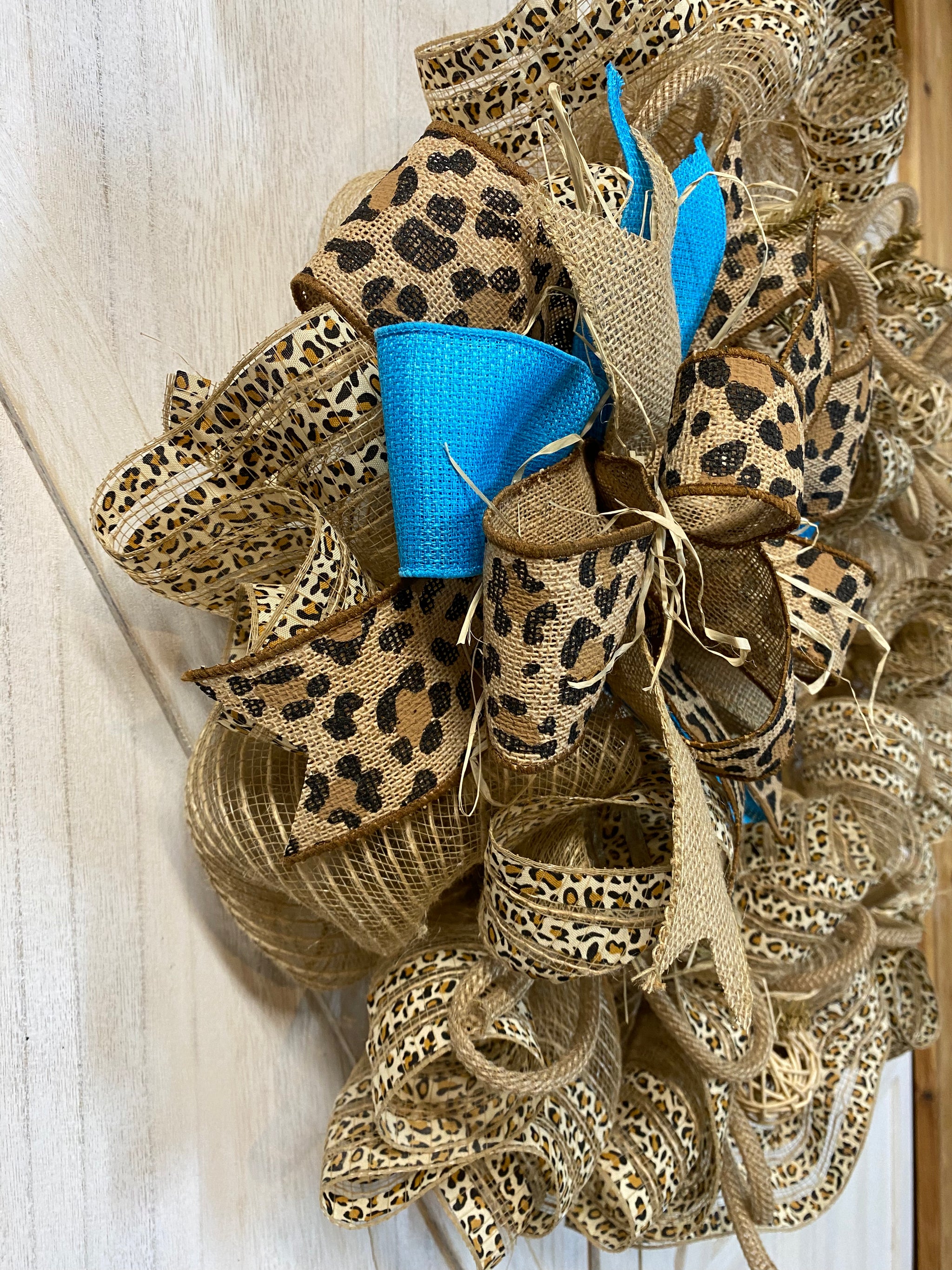 Cheetah Print authentic Wreath