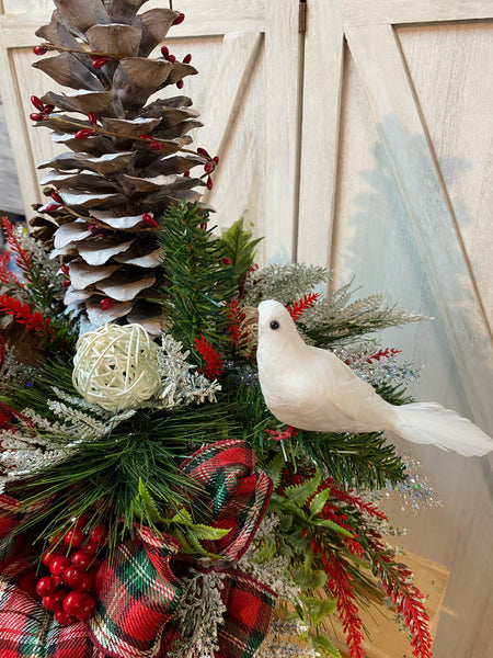 Christmas Cemetery Arrangement