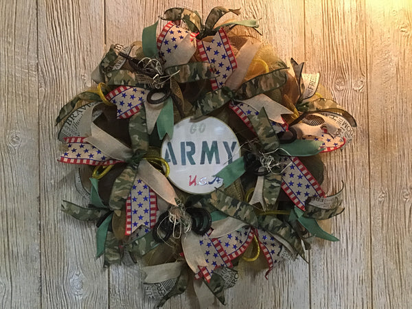 Go Army USA Wreath