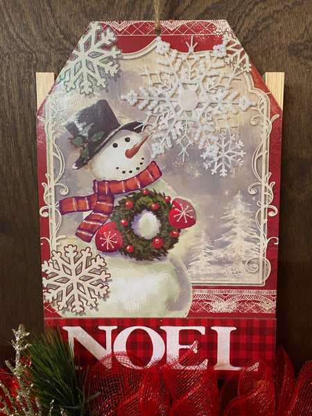 Noel Snowman Wreath - Rail