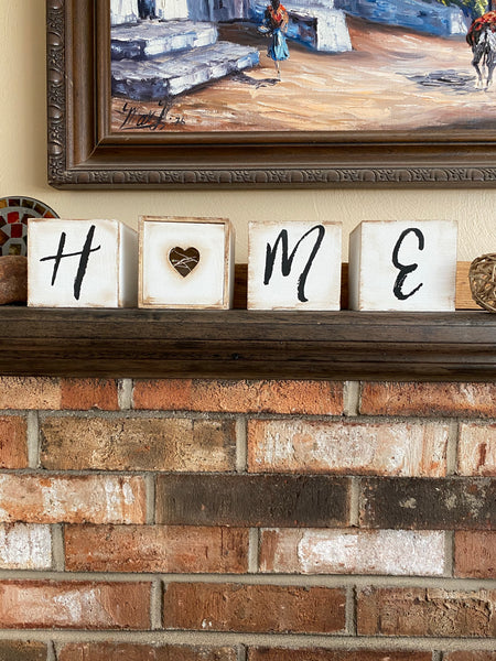 HOME Wood Box Decor