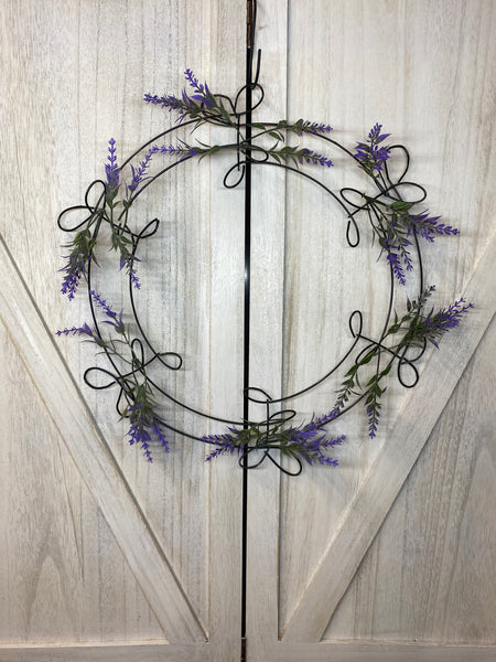 Metal Wreath (with Lavender)