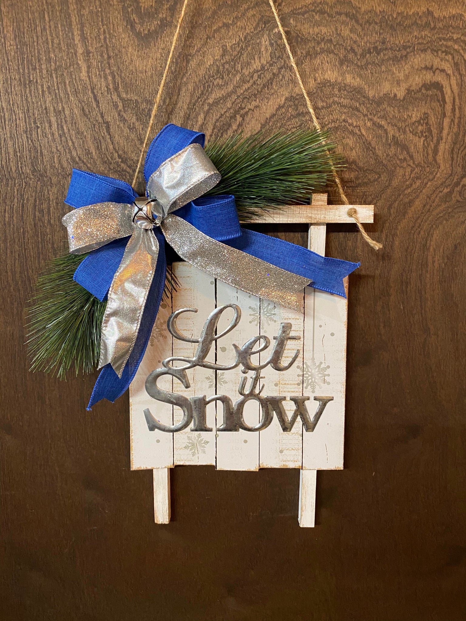 Let It Snow Sled Sign