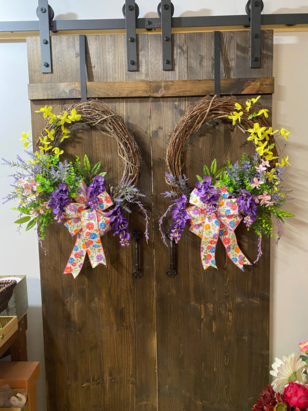 Spring & Summer Grapewine Wreath