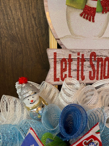 Let It Snow Wreath - Rail