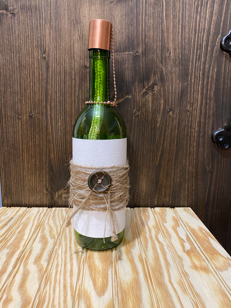 Wine Bottle Tiki Torch