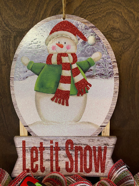 Let It Snow Wreath - Rail