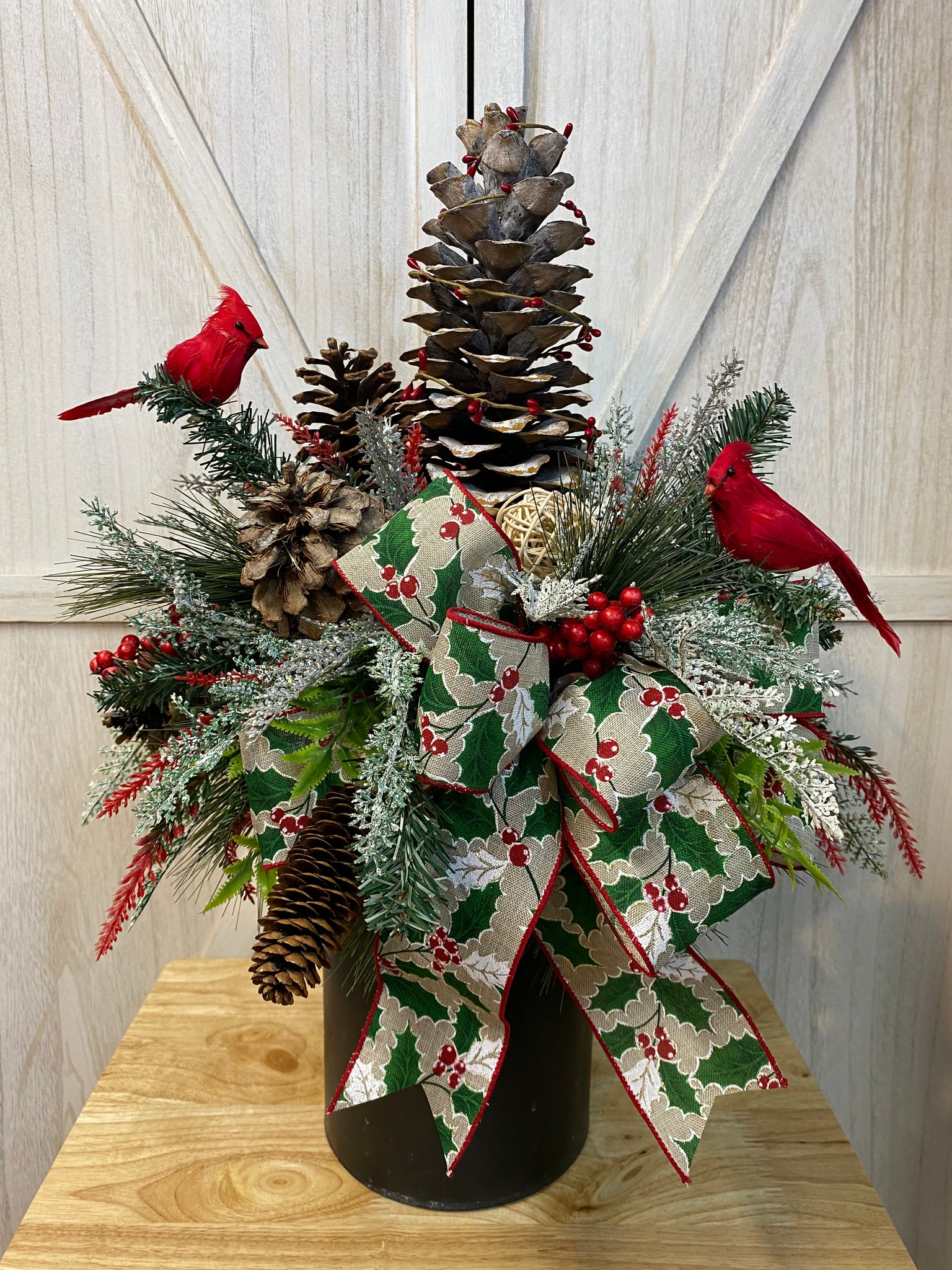 Christmas Cemetery Arrangement