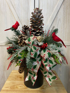 Christmas Cemetery Arrangement