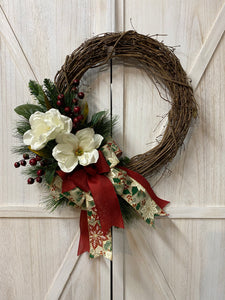 Christmas Magnolia Wreath