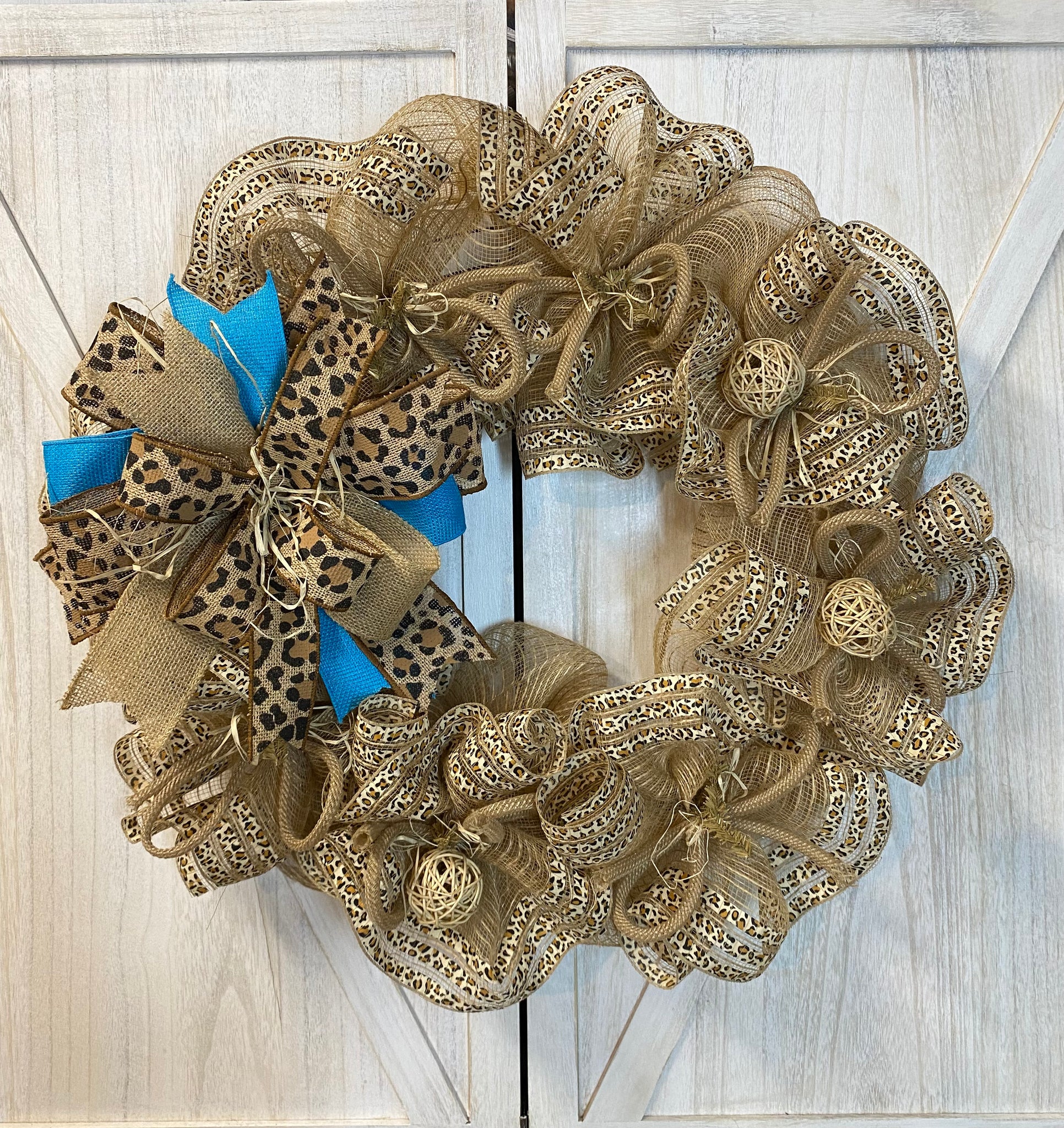 Cheetah and Leopard Print Wreath