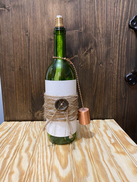 Wine Bottle Tiki Torch