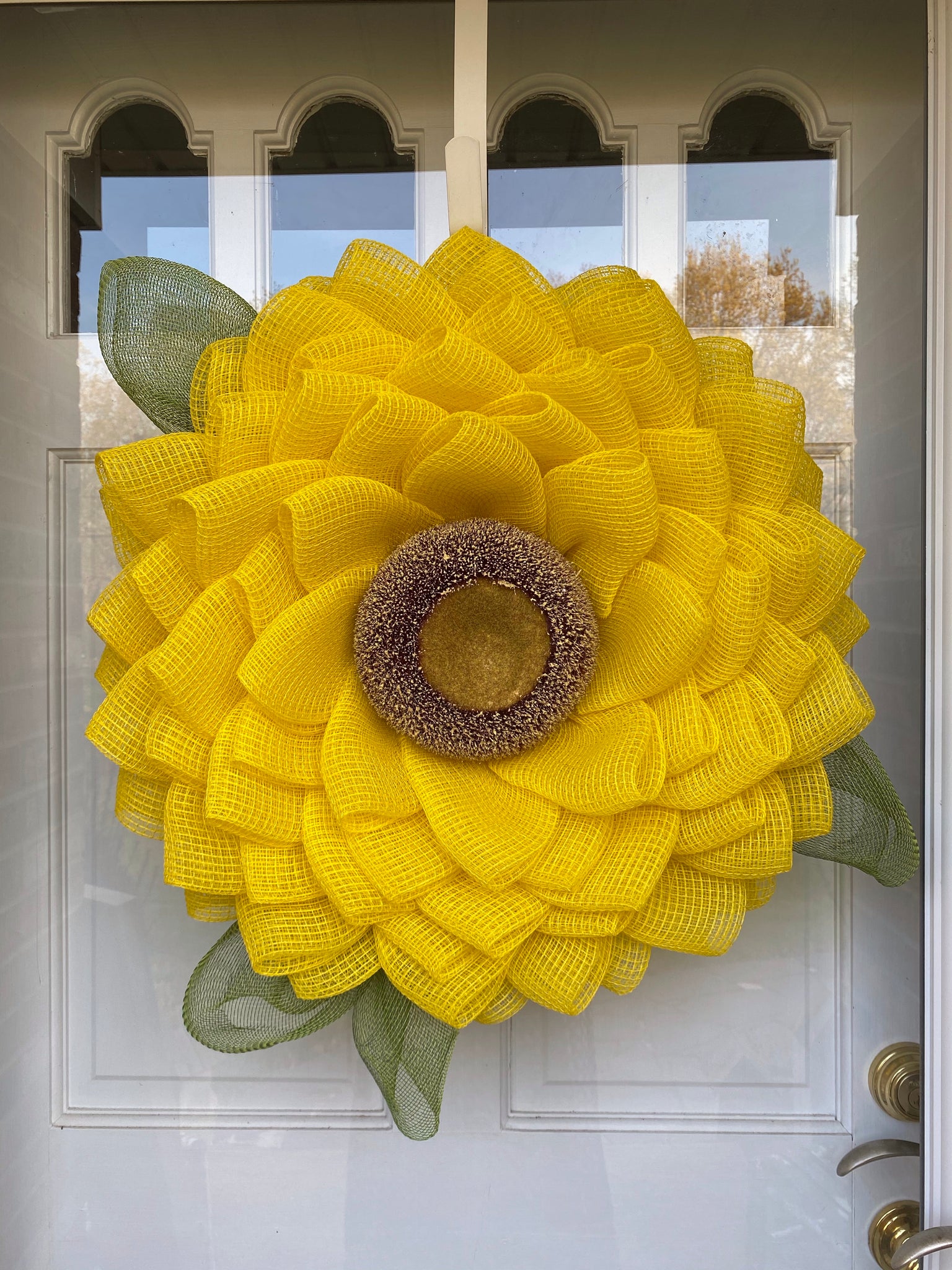 Sunflower Door Hanger (light or gold yellow)