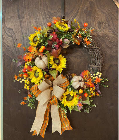 Sunflower Fall Wreath