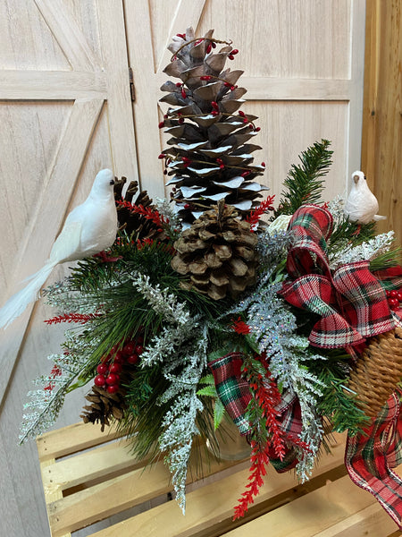 Christmas Cemetery Arrangement